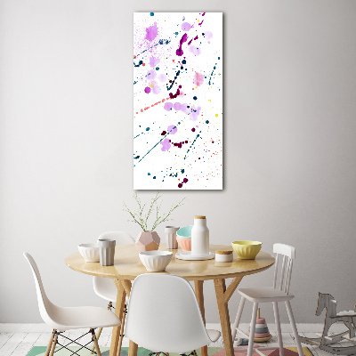 Tableau photo sur verre Taches de couleur