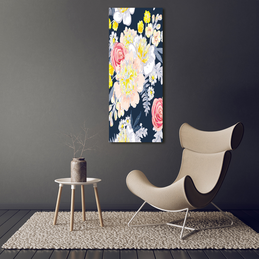 Tableau en verre Bouquet de fleurs