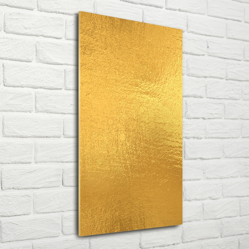 Tableau sur verre Fond feuille d'or