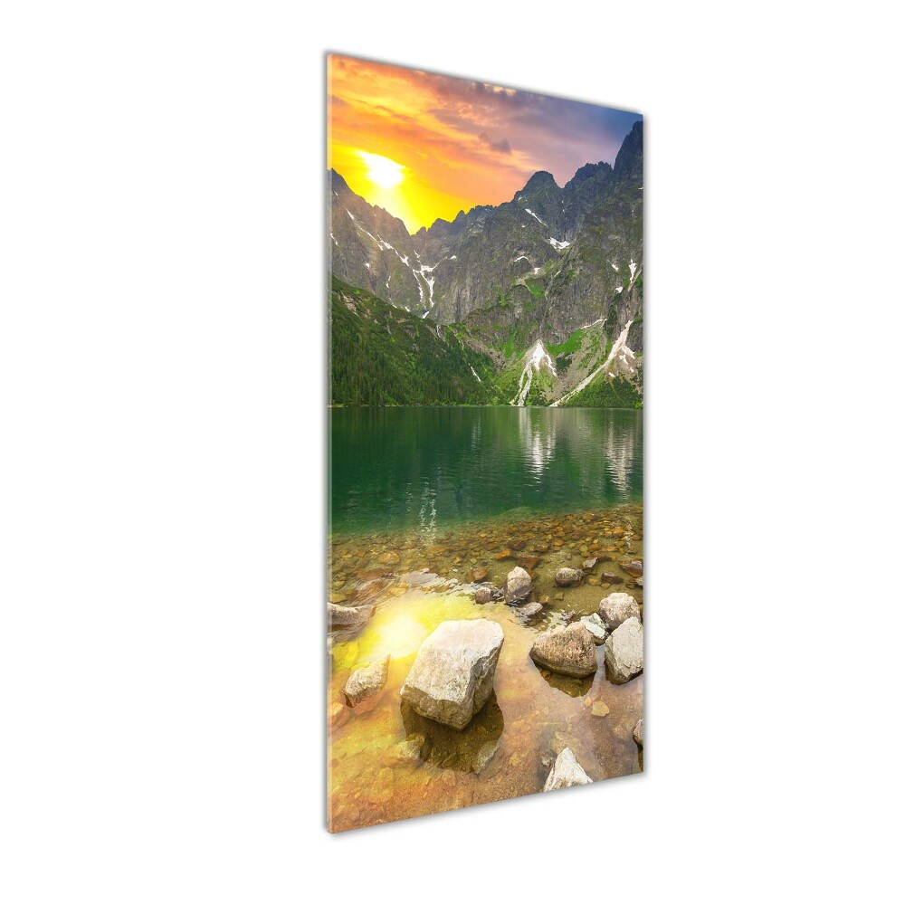 Tableau en verre Morskie oko Tatry