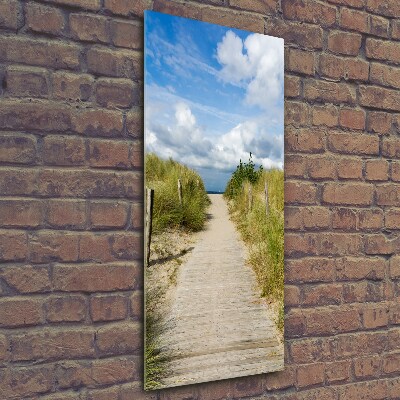 Tableau photo sur verre Sentier vers les plages