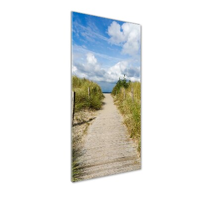 Tableau photo sur verre Sentier vers les plages