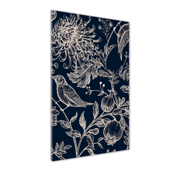 Fleurs et oiseaux