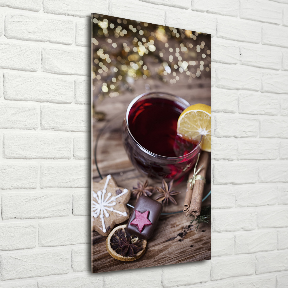 Tableau photo sur verre Vin chaud