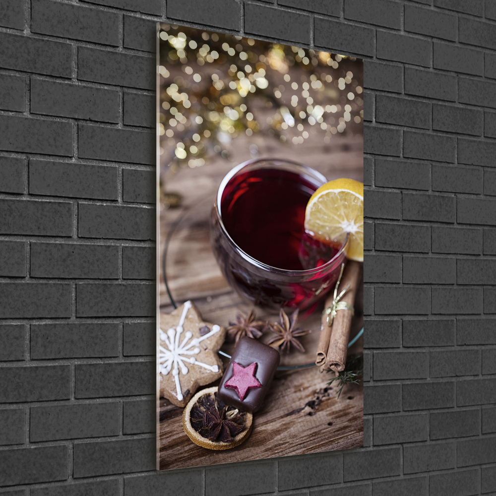 Tableau photo sur verre Vin chaud