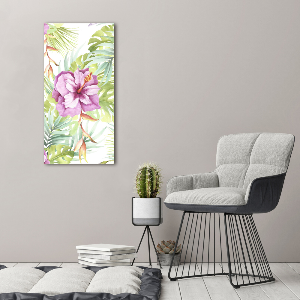 Tableau photo sur verre Motif hawaiien