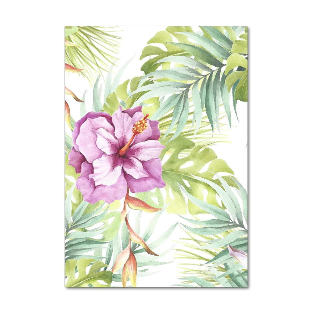 Tableau photo sur verre Motif hawaiien