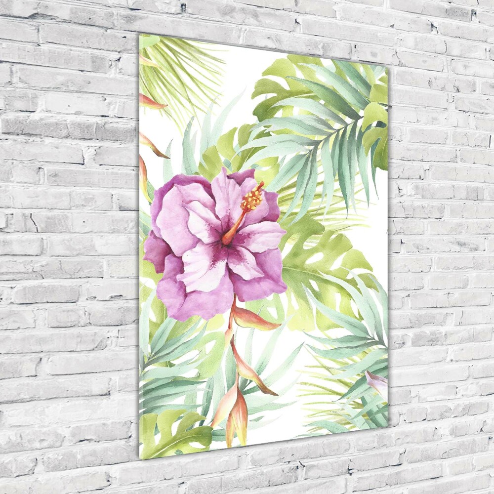 Tableau photo sur verre Motif hawaiien