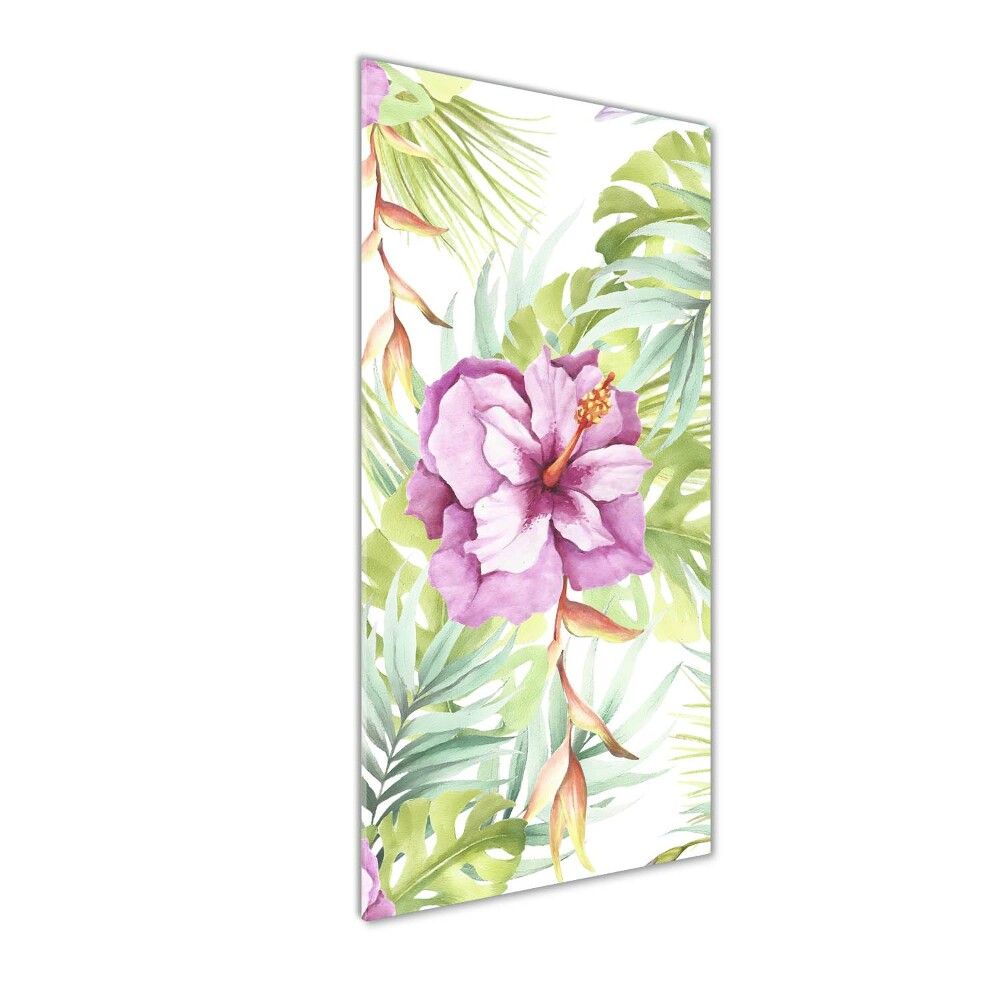 Tableau photo sur verre Motif hawaiien