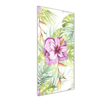 Tableau photo sur verre Motif hawaiien