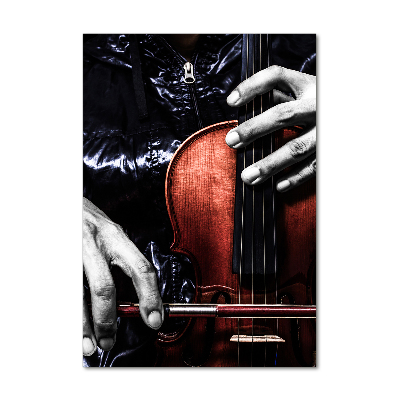 Tableau imprimé sur verre Violon