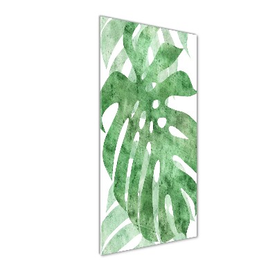 Tableau sur verre Monstera