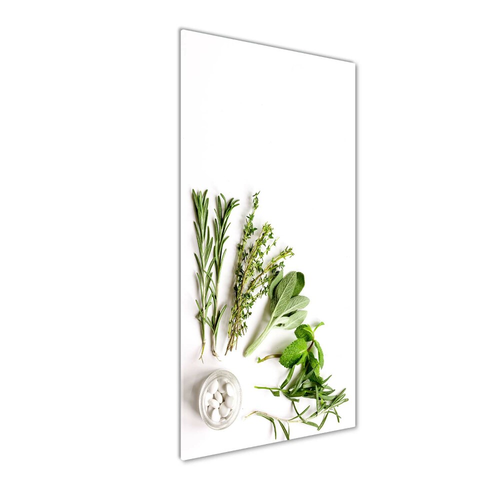 Tableau verre imprimé Herbes