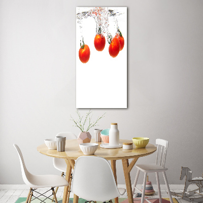 Tableau en verre Tomates sous l'eau