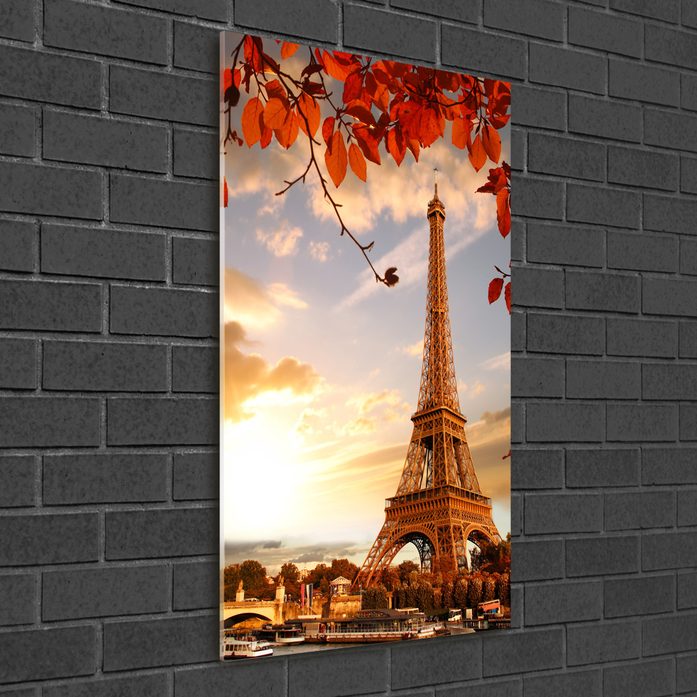 Tableau photo sur verre Tour Eiffel symbole de la France