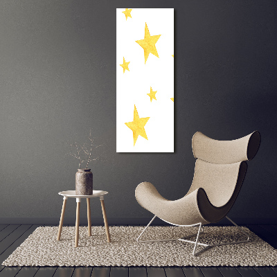 Tableau imprimé sur verre Étoiles jaunes