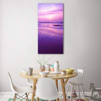 Tableau verre imprimé Coucher de soleil sur la mer