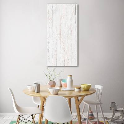 Tableau en verre Fond en bois