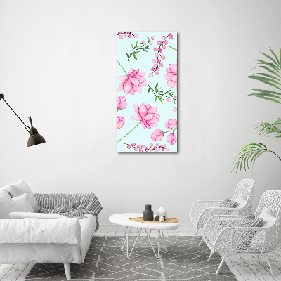 Tableau en verre Fleurs et baies