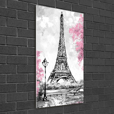 Tableau en verre Tour Eiffel symbole de Paris