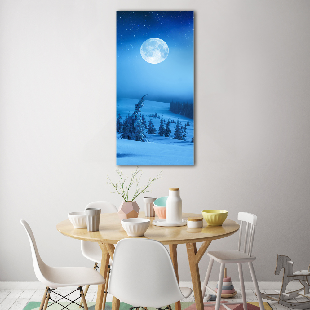 Tableau photo sur verre Pleine lune