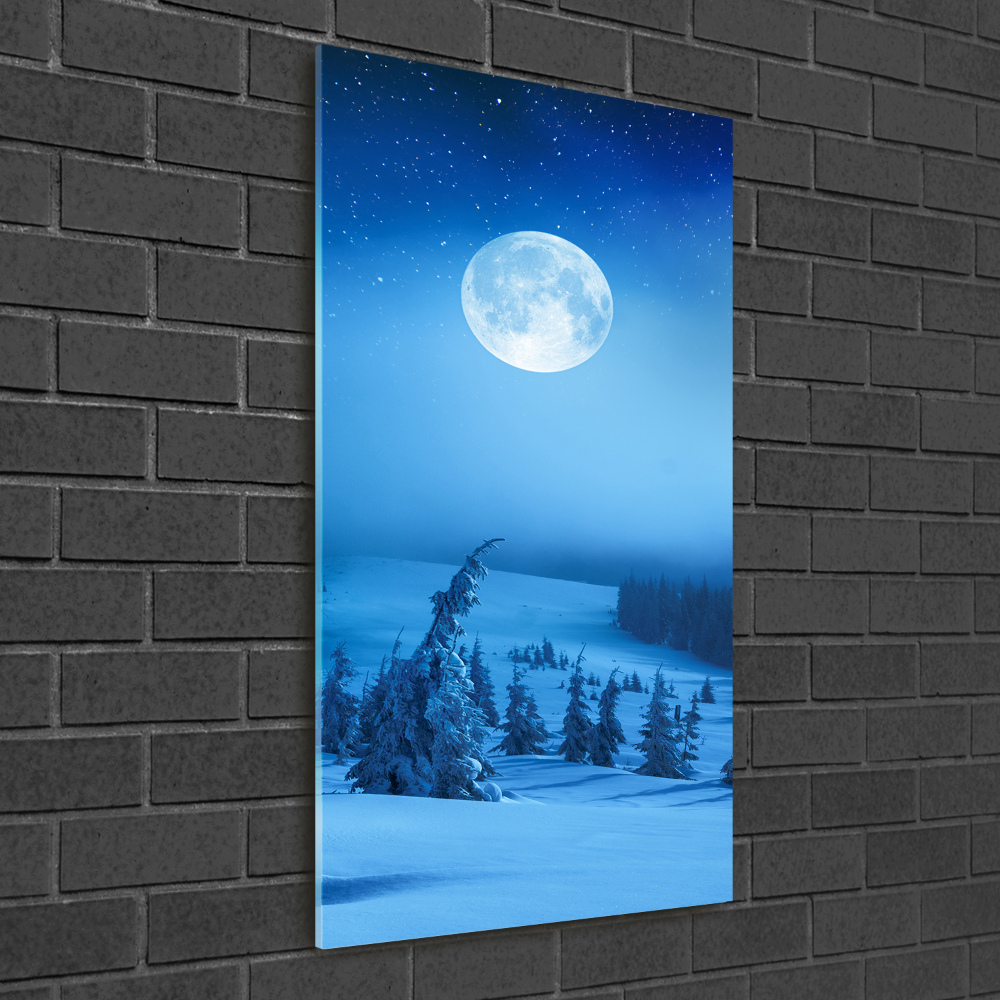 Tableau photo sur verre Pleine lune