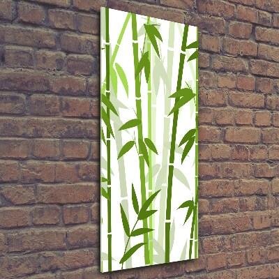 Tableau photo sur verre Bambou