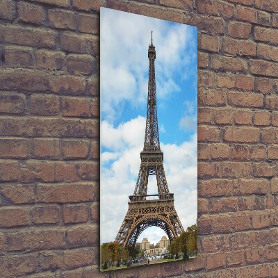 Tableau imprimé sur verre Tour Eiffel