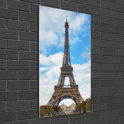 Tableau imprimé sur verre Tour Eiffel