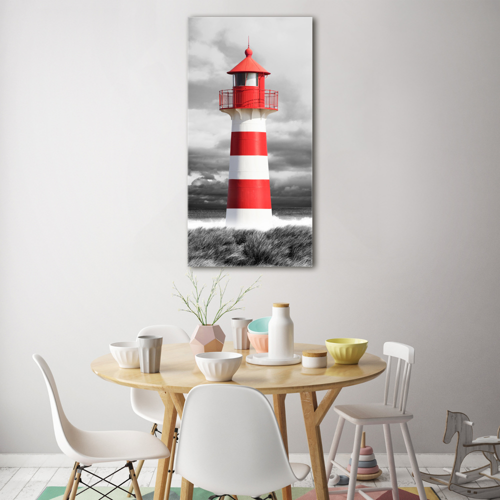 Tableau photo sur verre Phare mer