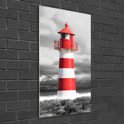 Tableau photo sur verre Phare mer