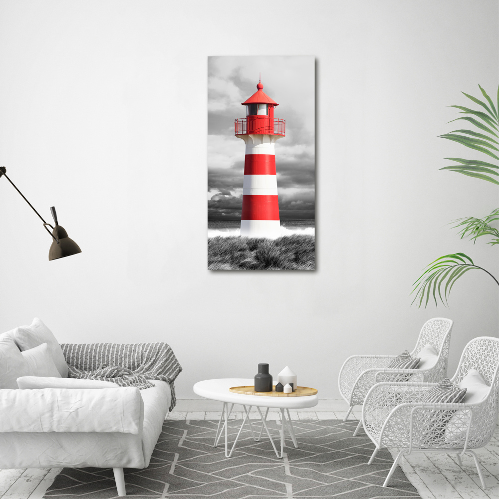 Tableau photo sur verre Phare mer