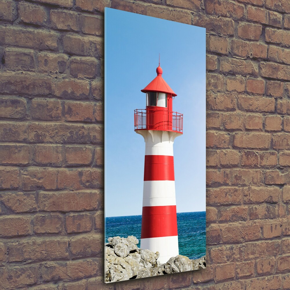 Tableau en verre Phare