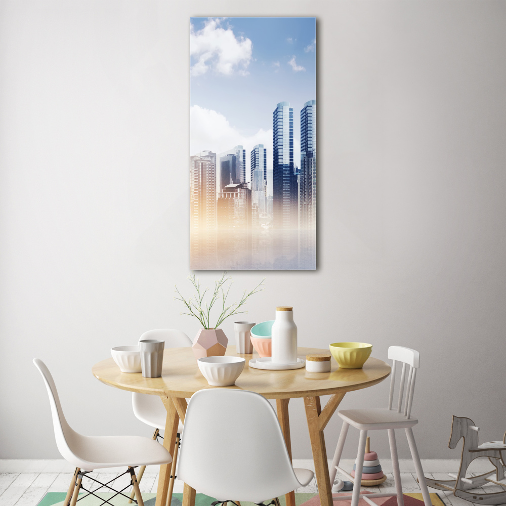 Tableau photo sur verre Gratte-ciel