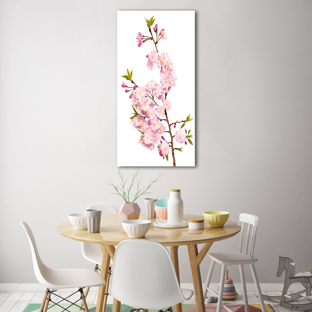 Tableau en verre Fleur de cerisier plante