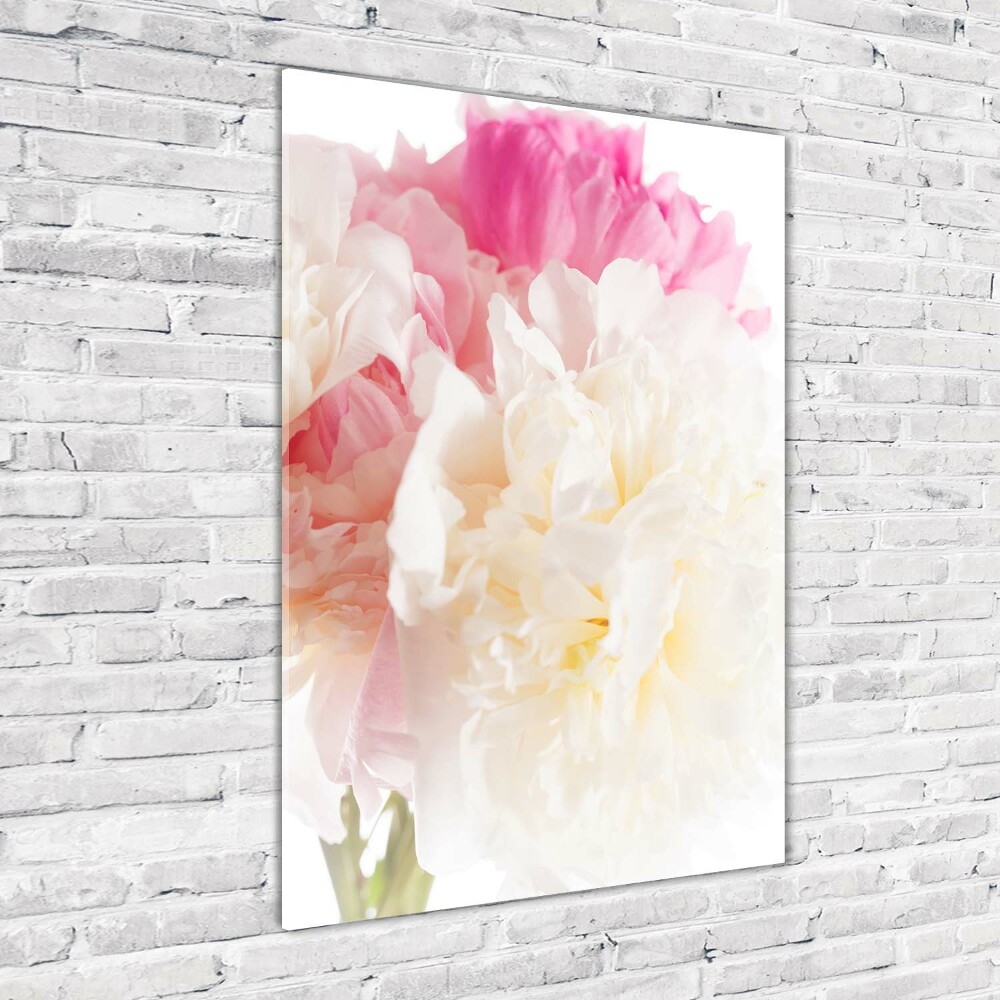 Tableau en verre Pivoine