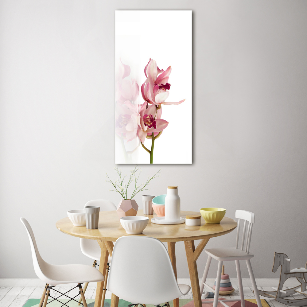 Tableau imprimé sur verre Orchidée rose