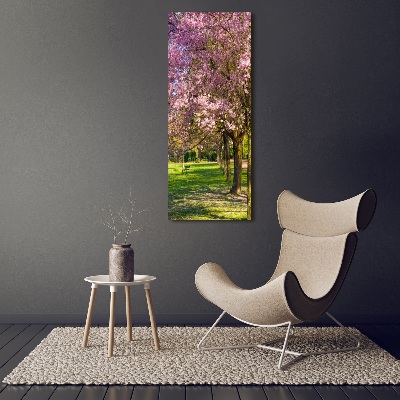 Tableau photo sur verre Cerisiers