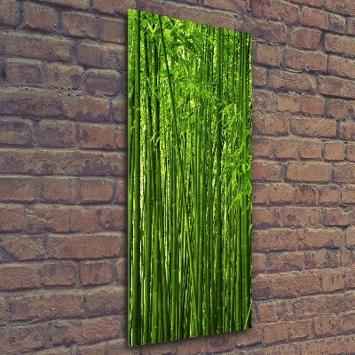 Tableau verre imprimé Forêt de bambous