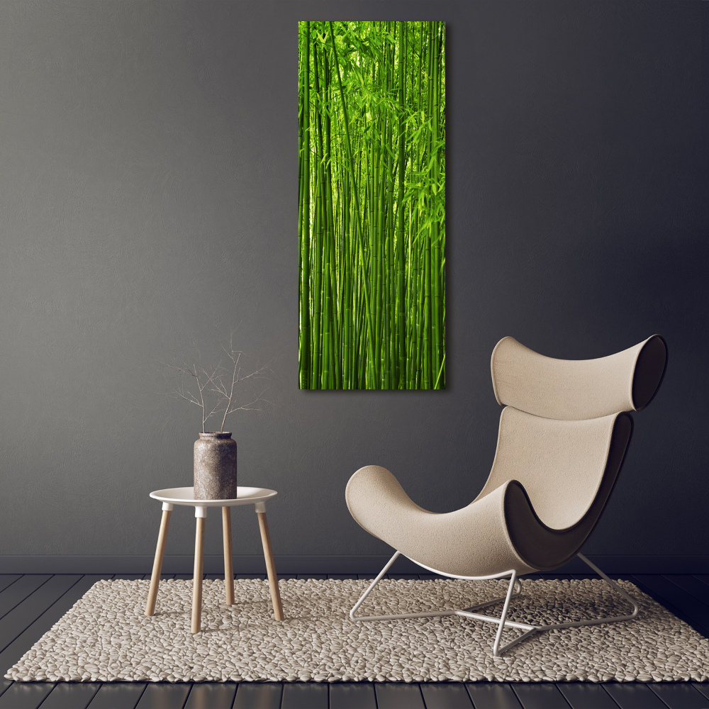 Tableau verre imprimé Forêt de bambous