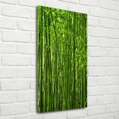 Tableau verre imprimé Forêt de bambous