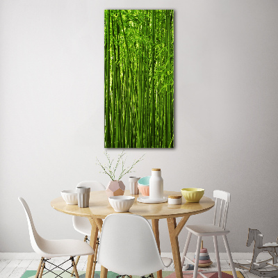 Tableau verre imprimé Forêt de bambous