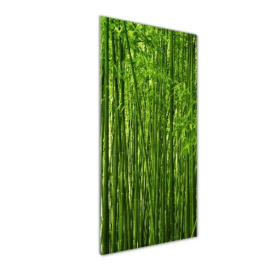 Tableau verre imprimé Forêt de bambous