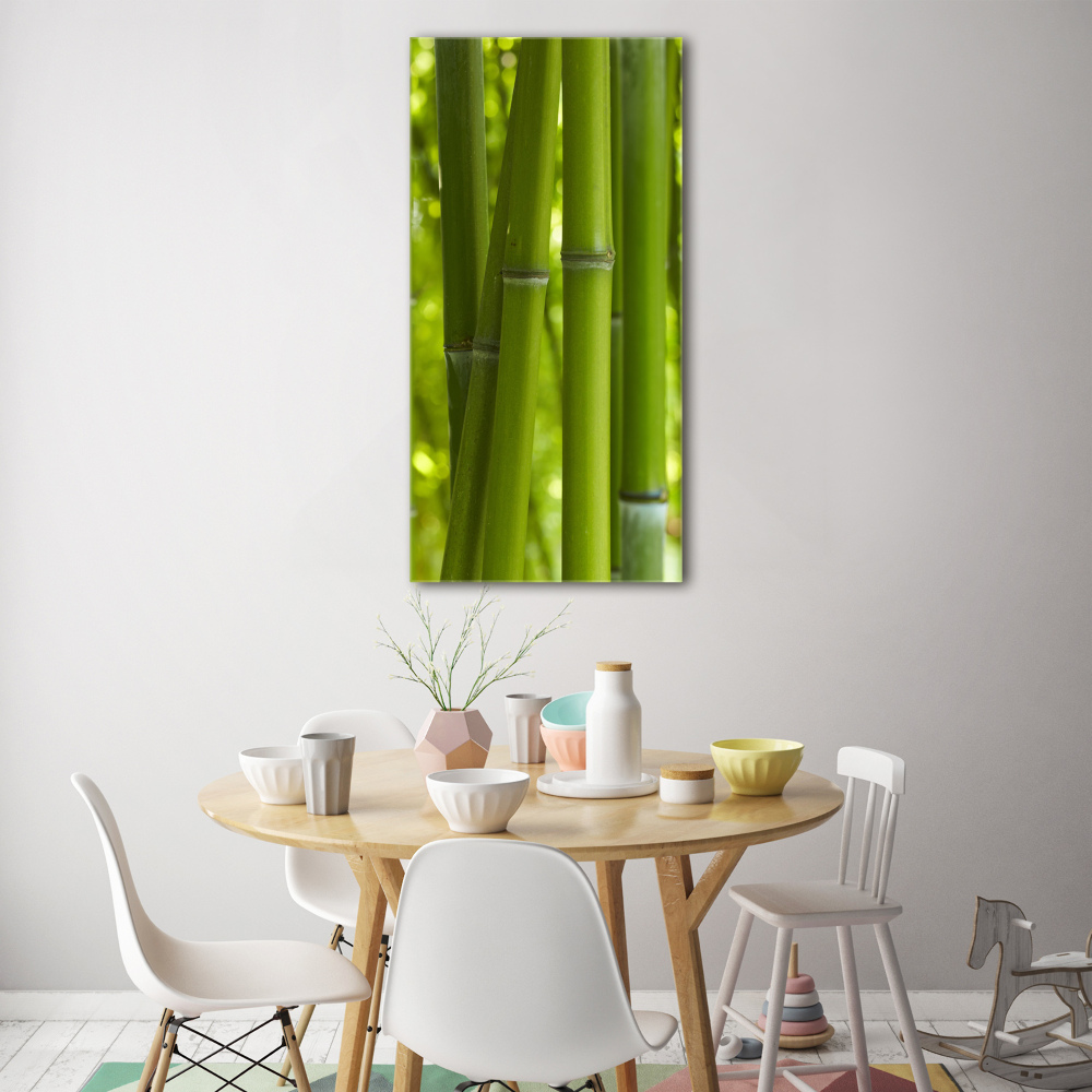 Tableau sur verre Forêt de bambous