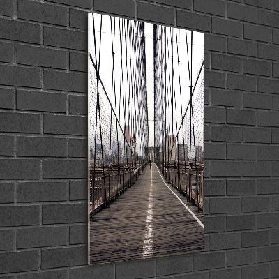 Tableau sur verre Pont de Brooklyn