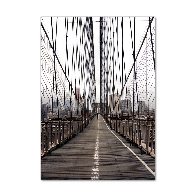 Tableau sur verre Pont de Brooklyn