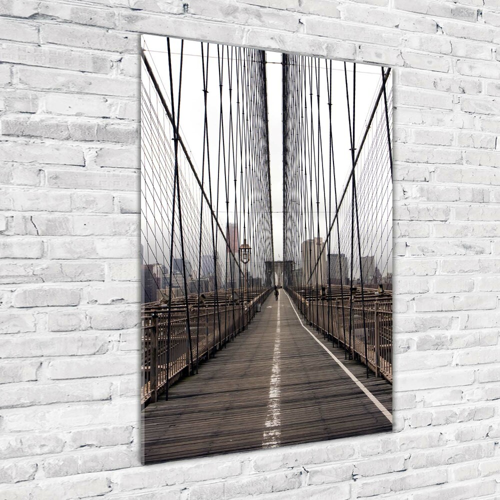 Tableau sur verre Pont de Brooklyn