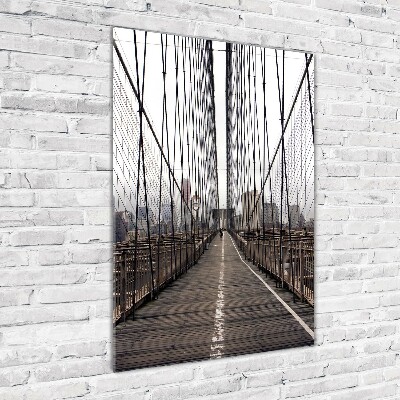 Tableau sur verre Pont de Brooklyn