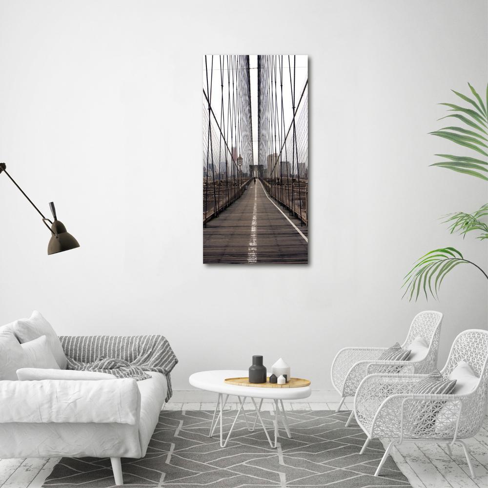 Tableau sur verre Pont de Brooklyn