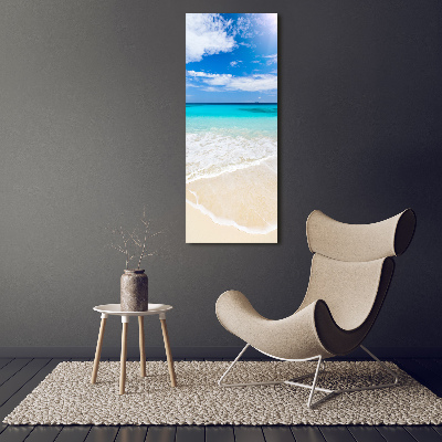 Tableau imprimé sur verre Plage exotique ocean